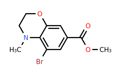 2131191-72-3 | Methyl 5-bromo-4-methyl-3,4-dihydro-2H-benzo[b][1,4]oxazine-7-carboxylate