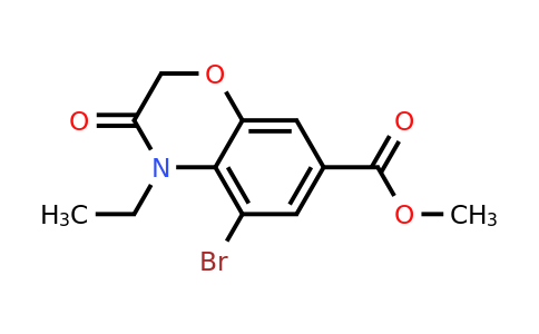 2131192-04-4 | Methyl 5-bromo-4-ethyl-3-oxo-3,4-dihydro-2H-benzo[b][1,4]oxazine-7-carboxylate