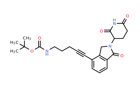 2136248-15-0 | tert-Butyl (5-(2-(2,6-dioxopiperidin-3-yl)-1-oxoisoindolin-4-yl)pent-4-yn-1-yl)carbamate