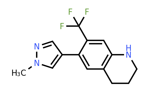 6-(1-Methyl-1H-pyrazol-4-yl)-7-(trifluoromethyl)-1,2,3,4-tetrahydroquinoline