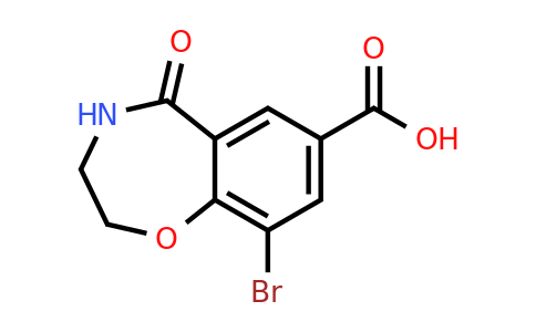 2138166-16-0 | 9-Bromo-5-oxo-2,3,4,5-tetrahydrobenzo[f][1,4]oxazepine-7-carboxylic acid