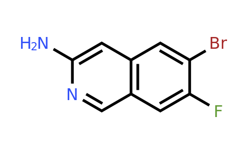 2143040-28-0 | 6-Bromo-7-fluoroisoquinolin-3-amine