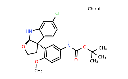 2144818-16-4 | rel-tert-Butyl (3-((3aR,8aR)-6-chloro-3,3a,8,8a-tetrahydro-2H-furo[2,3-b]indol-3a-yl)-4-methoxyphenyl)carbamate