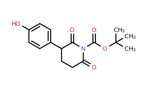 2152673-38-4 | tert-Butyl 3-(4-hydroxyphenyl)-2,6-dioxopiperidine-1-carboxylate