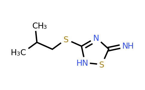 215593-26-3 | 3-(Isobutylthio)-1,2,4-thiadiazol-5(2h)-imine