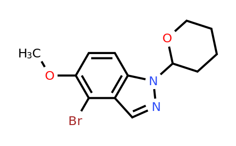 2158298-59-8 | 4-Bromo-5-methoxy-1-(tetrahydro-2H-pyran-2-yl)-1H-indazole