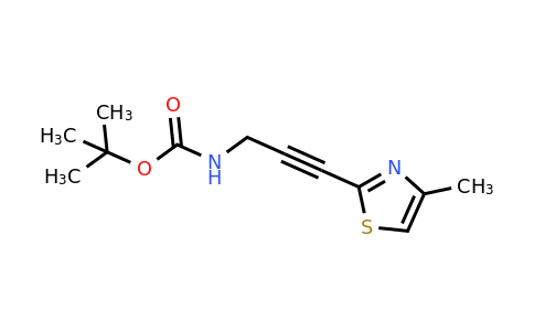2166992-26-1 | tert-Butyl N-[3-(4-methyl-1,3-thiazol-2-yl)prop-2-yn-1-yl]carbamate