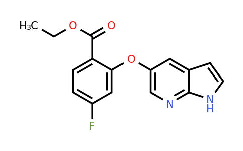 2169699-38-9 | Ethyl 2-((1H-pyrrolo[2,3-b]pyridin-5-yl)oxy)-4-fluorobenzoate