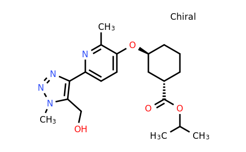 2170129-07-2 | Isopropyl (1S,3S)-3-((6-(5-(hydroxymethyl)-1-methyl-1H-1,2,3-triazol-4-yl)-2-methylpyridin-3-yl)oxy)cyclohexane-1-carboxylate