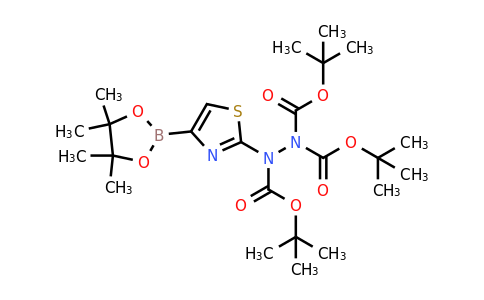 2170980-01-3 | tri-tert-Butyl 2-(4-(4,4,5,5-tetramethyl-1,3,2-dioxaborolan-2-yl)thiazol-2-yl)hydrazine-1,1,2-tricarboxylate