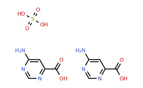 2173116-22-6 | 6-Aminopyrimidine-4-carboxylic acid compound with sulfuric acid (2:1)