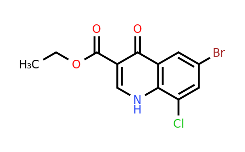 Ethyl6-bromo-8-chloro-4-oxo-1,4-dihydroquinoline-3-carboxylate