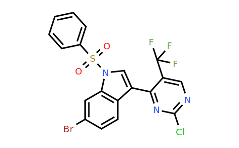 2173193-44-5 | 6-Bromo-3-(2-chloro-5-(trifluoromethyl)pyrimidin-4-yl)-1-(phenylsulfonyl)-1H-indole