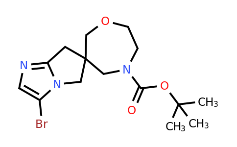 tert-butyl 3'-bromo-5',7'-dihydrospiro[[1,4]oxazepane-6,6'-pyrrolo[1,2-a]imidazole]-4-carboxylate