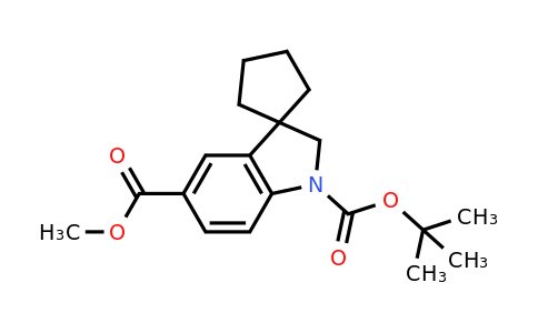 2177266-03-2 | 1'-tert-Butyl 5'-methyl spiro[cyclopentane-1,3'-indoline]-1',5'-dicarboxylate