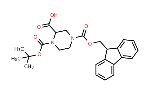 218278-58-1 | 4-(((9H-Fluoren-9-yl)methoxy)carbonyl)-1-(tert-Butoxycarbonyl)piperazine-2-carboxylicacid