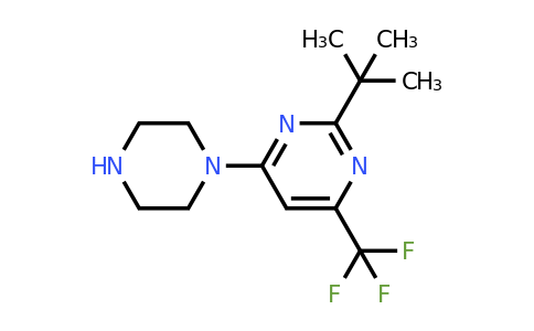 219599-99-2 | 2-(tert-Butyl)-4-(piperazin-1-yl)-6-(trifluoromethyl)pyrimidine