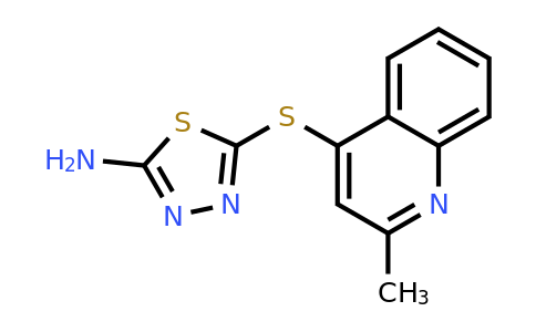 219719-19-4 | 5-((2-Methylquinolin-4-yl)thio)-1,3,4-thiadiazol-2-amine