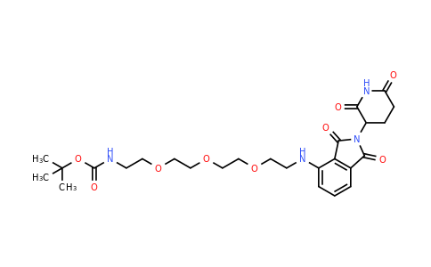 2204246-03-5 | tert-Butyl (2-(2-(2-(2-((2-(2,6-dioxopiperidin-3-yl)-1,3-dioxoisoindolin-4-yl)amino)ethoxy)ethoxy)ethoxy)ethyl)carbamate