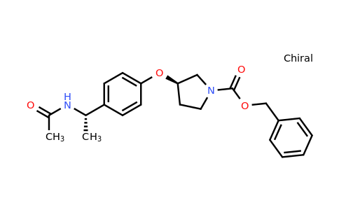2204862-92-8 | rel-Benzyl (R)-3-(4-((S)-1-acetamidoethyl)phenoxy)pyrrolidine-1-carboxylate