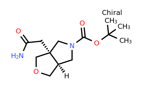 2208006-10-2 | rel-((3aR,6aS)-tert-Butyl 3a-(2-amino-2-oxoethyl)tetrahydro-1H-furo[3,4-c]pyrrole-5(3H)-carboxylate)