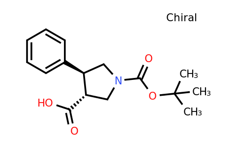 221142-28-5 | rel-(3R,4S)-1-(tert-Butoxycarbonyl)-4-phenylpyrrolidine-3-carboxylic acid