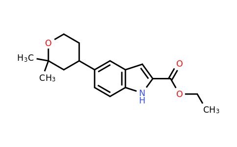 2212021-76-4 | Ethyl 5-(2,2-dimethyltetrahydro-2H-pyran-4-yl)-1H-indole-2-carboxylate