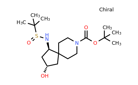 2216742-12-8 | rel-tert-Butyl (1R,3S)-1-((tert-butylsulfinyl)amino)-3-hydroxy-8-azaspiro[4.5]decane-8-carboxylate