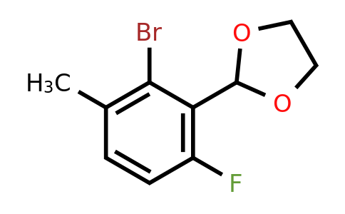 2221812-14-0 | 2-(2-Bromo-6-fluoro-3-methylphenyl)-1,3-dioxolane