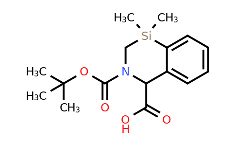 2222440-54-0 | 3-(tert-Butoxycarbonyl)-1,1-dimethyl-1,2,3,4-tetrahydrobenzo[d][1,3]azasiline-4-carboxylic acid
