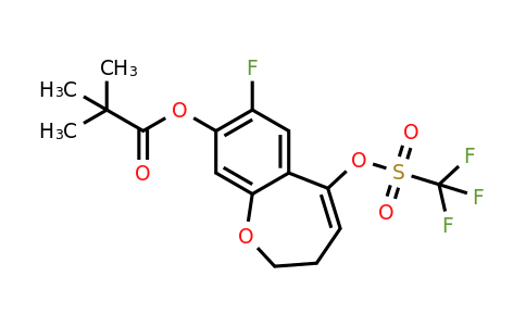 2226905-08-2 | 7-Fluoro-5-(((trifluoromethyl)sulfonyl)oxy)-2,3-dihydrobenzo[b]oxepin-8-yl pivalate