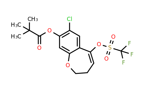2226905-14-0 | 7-Chloro-5-(((trifluoromethyl)sulfonyl)oxy)-2,3-dihydrobenzo[b]oxepin-8-yl pivalate