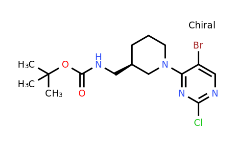 2227197-43-3 | tert-Butyl N-{[(3R)-1-(5-bromo-2-chloropyrimidin-4-yl)piperidin-3-yl]methyl}carbamate