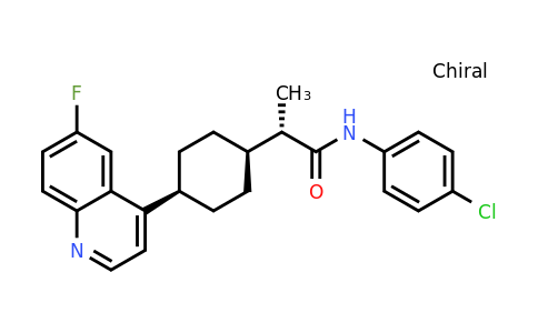 2227198-92-5 | (2S)-N-(4-Chlorophenyl)-2-[cis-4-(6-fluoro-4-quinolyl)cyclohexyl]propanamide