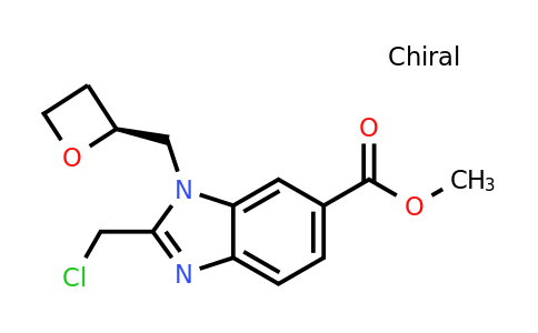 2230200-76-5 | (S)-Methyl 2-(chloromethyl)-1-(oxetan-2-ylmethyl)-1H-benzo[d]imidazole-6-carboxylate