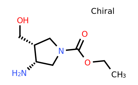 2230802-86-3 | rel-Ethyl (3R,4R)-3-amino-4-(hydroxymethyl)pyrrolidine-1-carboxylate