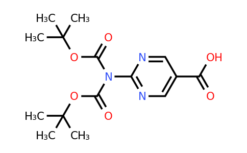 2231168-34-4 | 2-{bis[(tert-butoxy)carbonyl]amino}pyrimidine-5-carboxylicacid