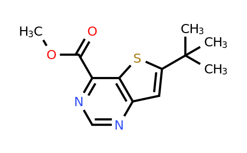 2231673-05-3 | Methyl6-(tert-Butyl)thieno[3,2-d]pyrimidine-4-carboxylate