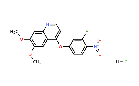 2232877-37-9 | 4-(3-Fluoro-4-nitrophenoxy)-6,7-dimethoxyquinoline hydrochloride