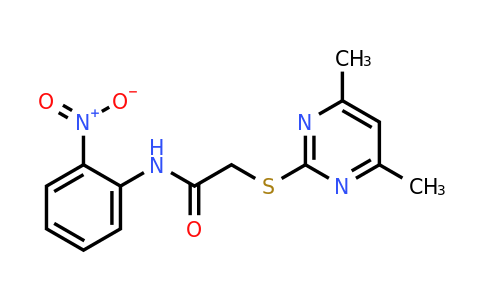 223485-55-0 | 2-((4,6-Dimethylpyrimidin-2-yl)thio)-N-(2-nitrophenyl)acetamide