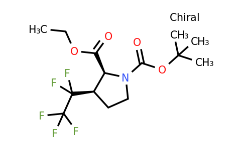 2242748-32-7 | O1-tert-butyl O2-ethyl cis-3-(1,1,2,2,2-pentafluoroethyl)pyrrolidine-1,2-dicarboxylate