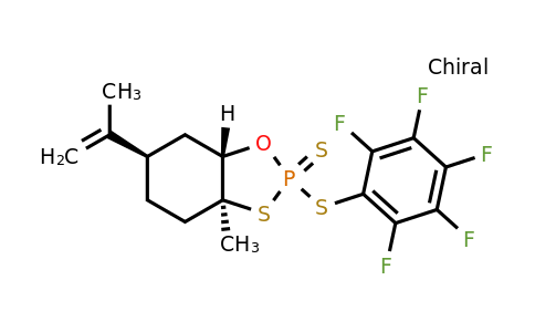 2245335-70-8 | (2S,3aS,6R,7aS)-3a-Methyl-2-((perfluorophenyl)thio)-6-(prop-1-en-2-yl)hexahydrobenzo[d][1,3,2]oxathiaphosphole 2-sulfide
