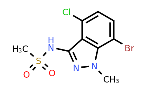 2249974-88-5 | N-(7-Bromo-4-chloro-1-methyl-1H-indazol-3-yl)methanesulfonamide