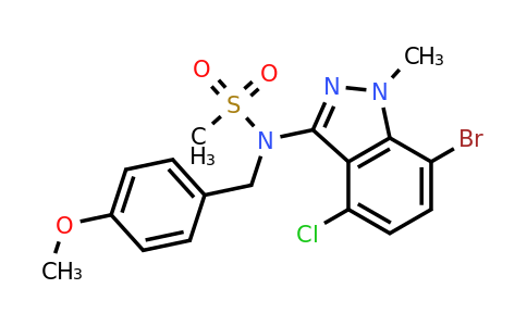 2249974-89-6 | N-(7-Bromo-4-chloro-1-methyl-1H-indazol-3-yl)-N-(4-methoxybenzyl)methanesulfonamide