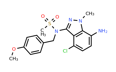 2249974-90-9 | N-(7-Amino-4-chloro-1-methyl-1H-indazol-3-yl)-N-(4-methoxybenzyl)methanesulfonamide