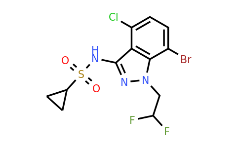 2249975-81-1 | N-(7-Bromo-4-chloro-1-(2,2-difluoroethyl)-1H-indazol-3-yl)cyclopropanesulfonamide