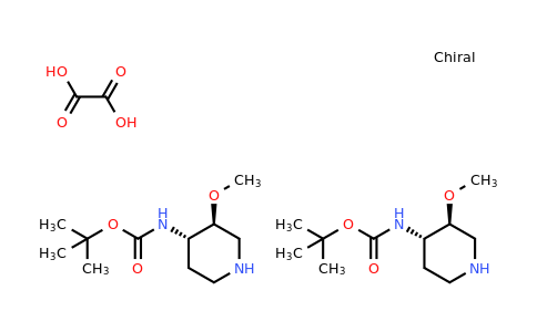 tert-Butyl N-[(3s,4s)-3-methoxypiperidin-4-yl]carbamate hemioxalate