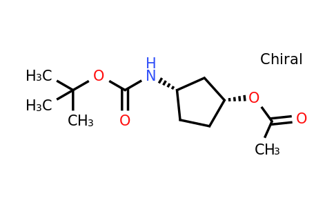 225641-82-7 | (1R,3S)-3-((tert-butoxycarbonyl)amino)cyclopentyl acetate