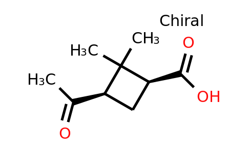 22571-78-4 | (1S,3R)-3-Acetyl-2,2-dimethylcyclobutane-1-carboxylic acid