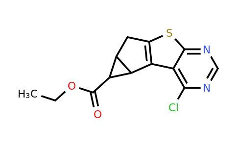 2260527-29-3 | Ethyl 4-chloro-4c,5,5a,6-tetrahydrocyclopropa[4',5']cyclopenta[1',2':4,5]thieno[2,3-d]pyrimidine-5-carboxylate